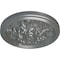 Ekena Millwork Katheryn Ceiling Medallion (Fits Canopies up to 2 1/8"), Hand-Painted Platinum, 14 1/2"OD x 2 3/4"P CM14KTPLS - alternate 4